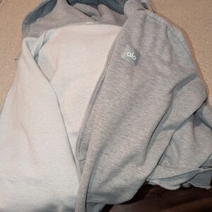 Alo Light Gray Hoodie